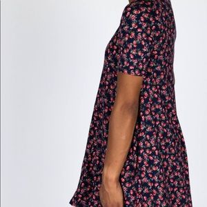 Swing Tunic Navy Small Floral by Agnes & Dora NWT